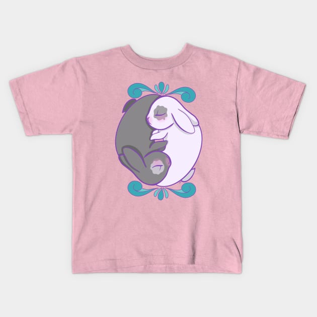 Bunny Balance Kids T-Shirt by MailoniKat